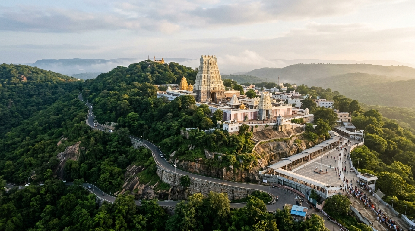 Tirumala Tirupati Darshan Guideline route map and queue entry points at Tirumala