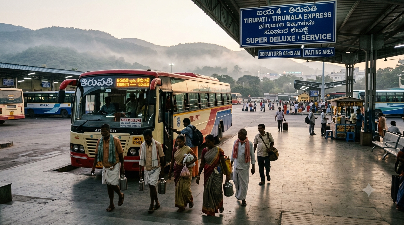 APSRTC Tirumala Darshan Booking bus boarding for ₹300 TTD darshan