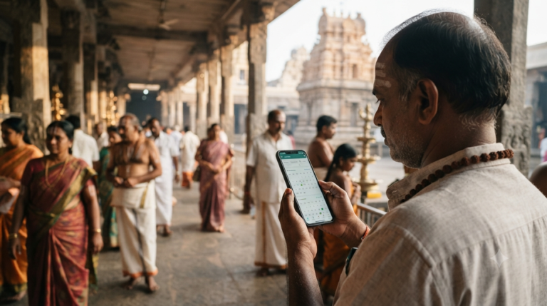 TTD Tirumala Kalyanotsavam Tickets availability checked on mobile