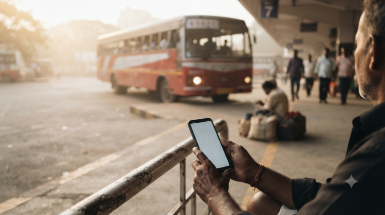 TSRTC Tirumala darshan package: TGSRTC bus on the Hyderabad to Tirupati pilgrimage route
