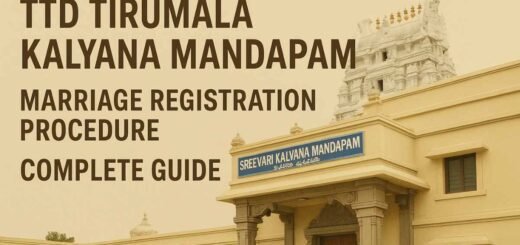 TTD Tirumala Kalyana Mandapam marriage registration procedure