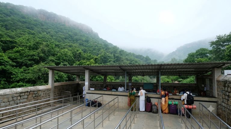 Tirumala Rooms Accommodation Allotment - pilgrims at TTD guest house reception in Tirumala