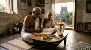 Valarpirai Muhurtham Dates 2026 Tamil calendar planning with traditional puja items
