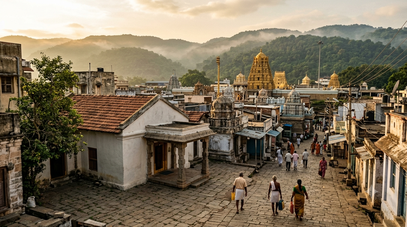 Vyasaraja Mutt Tirumala near Sri Venkateswara Temple on the Tirumala hills