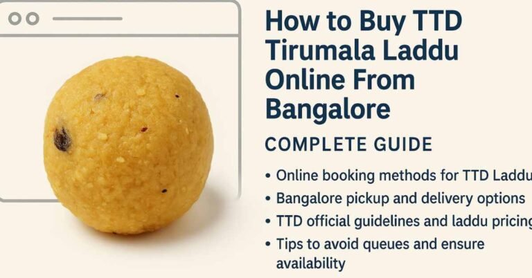 TTD Tirumala Laddu buy online from Bangalore