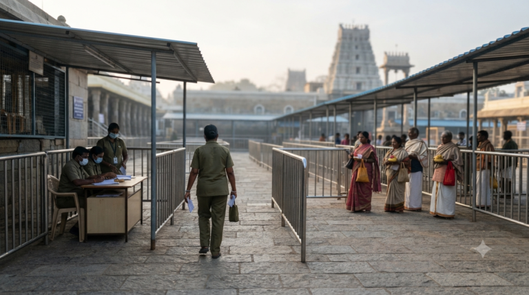 Tirumala defence personnel darshan document verification near Supadam entry