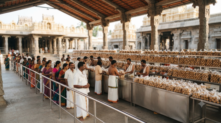Tirumala Laddu Bulk Purchase and official laddu prasadam distribution counters