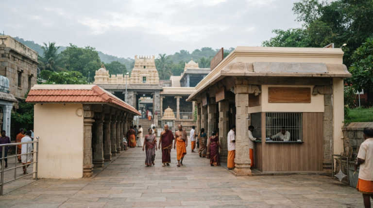Tirumala Museum Entry Fee guide with Sri Venkateswara Museum exterior near Vaikunta Queue Complex