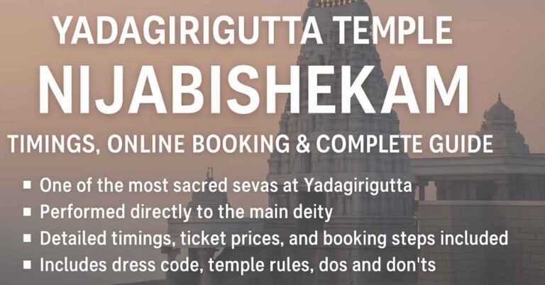 Yadagirigutta Temple Nijabishekam