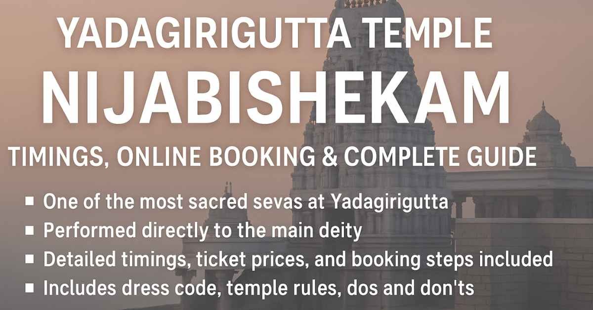 Yadagirigutta Temple Nijabishekam