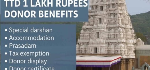 TTD 1 lakh rupees donor benefits