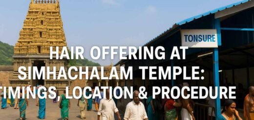 hair offering at Simhachalam Temple