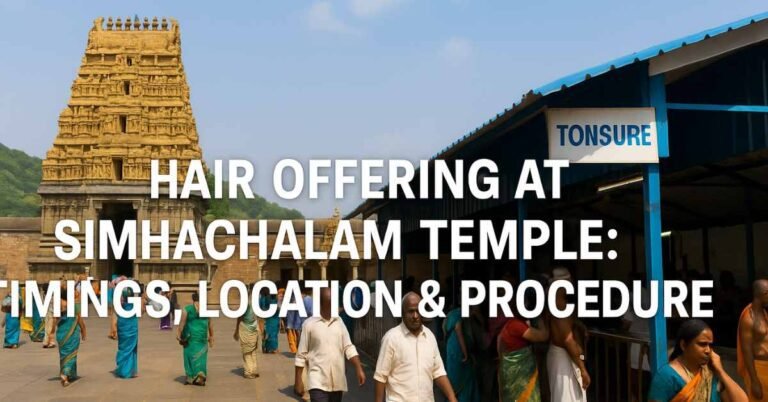 hair offering at Simhachalam Temple
