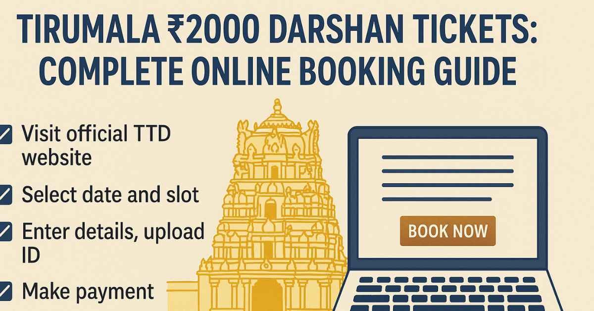 Tirumala ₹2000 Darshan tickets