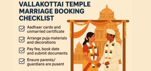 Vallakottai temple marriage booking