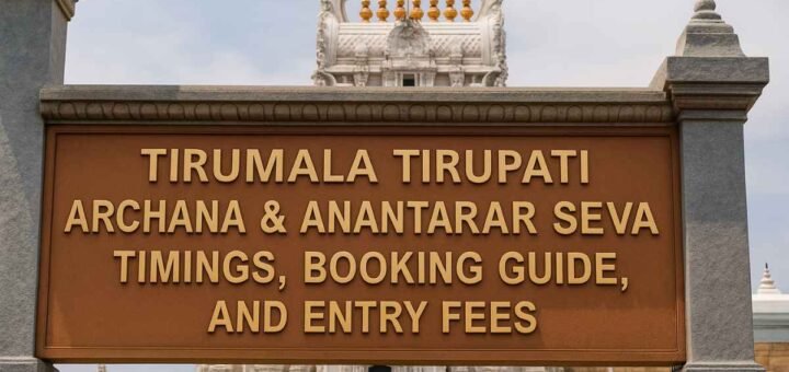 Tirumala Archana and Anantara Seva