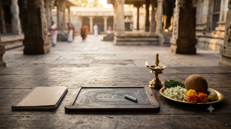 Sringeri Aksharabhyasa booking and traditional first writing ceremony