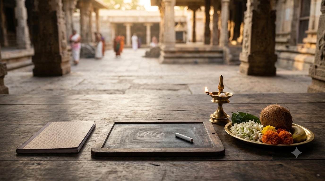 Sringeri Aksharabhyasa booking and traditional first writing ceremony