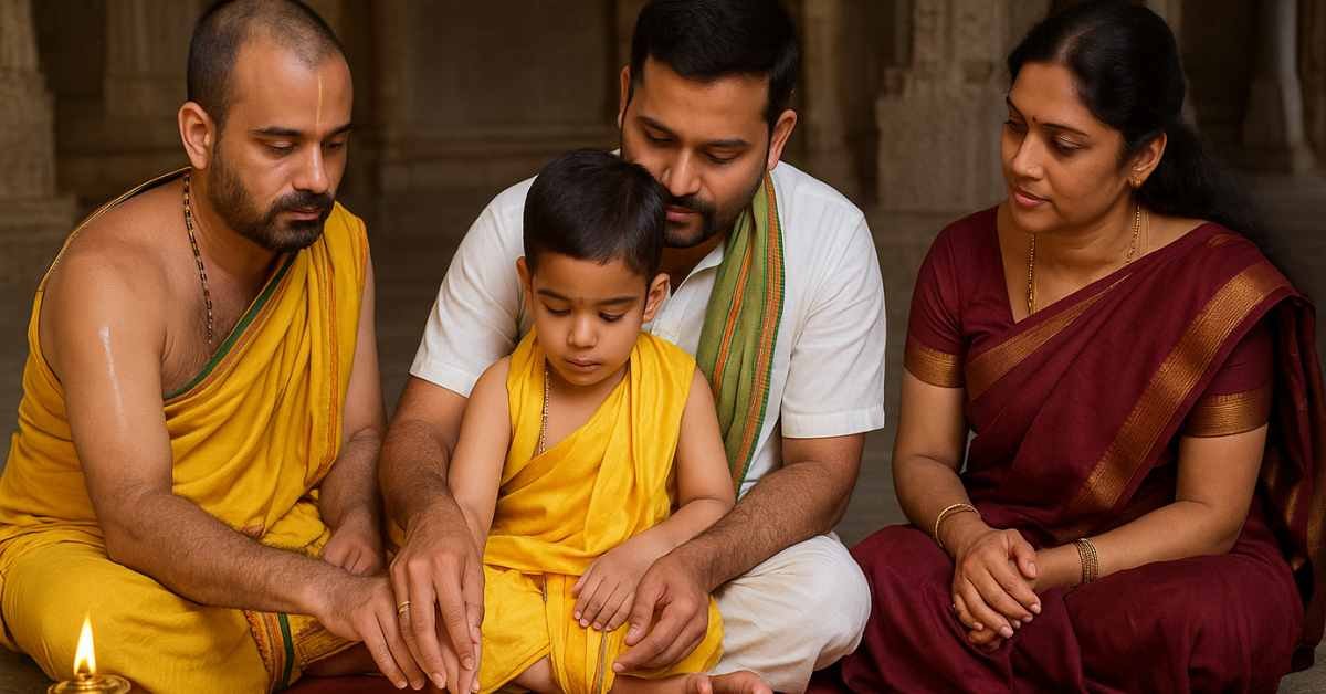 Sri Sringeri Sharada Peetham Aksharabhyasa