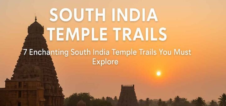 South India Temple Trails – ancient gopurams under sunrise in Tamil Nadu
