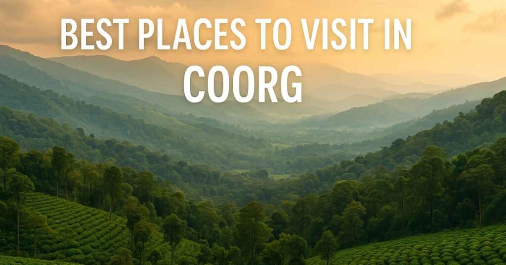 Best Places to Visit in Coorg: 17 Stunning Spots You Must Explore in 2025