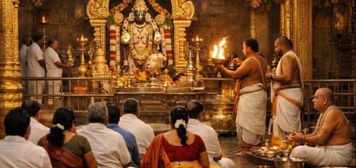 Tirumala L1 Break Darshan early morning temple view