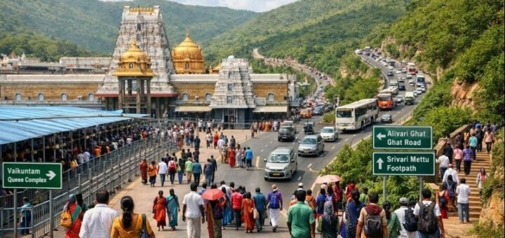Tirumala Tirupati Darshan Guideline route map view