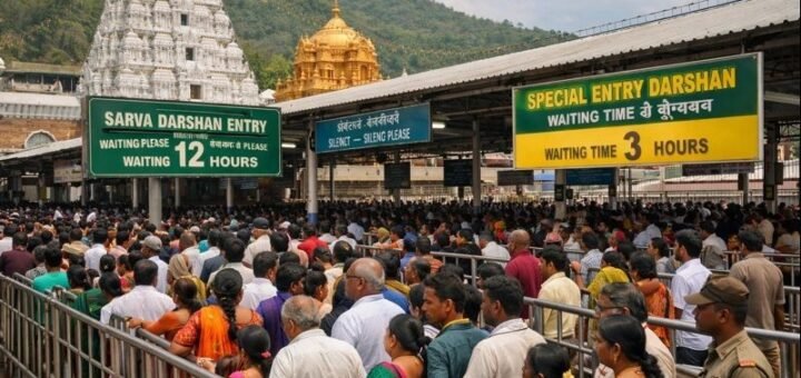 Tirumala Ttd Maha Laghu darshan crowd at Venkateswara Temple