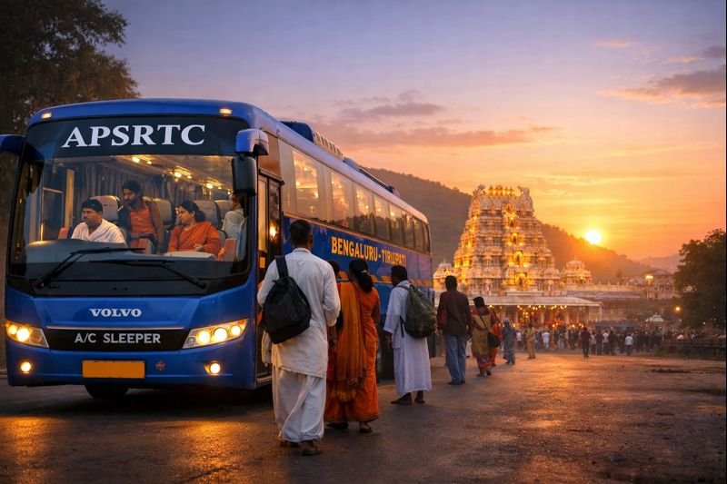 Apsrtc One Day Tirupati Darshan Package bus travel and temple visit