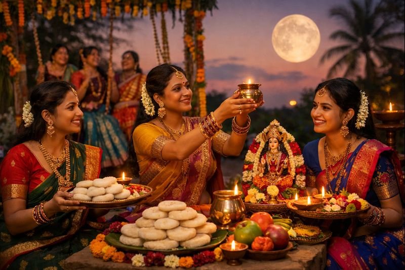 Atla Taddi Date 2022 traditional festival celebration with atlu and pooja.