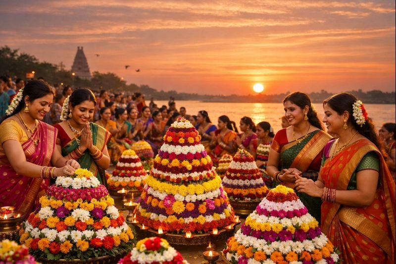 Bathukamma 2022 Start End floral celebration in Telangana