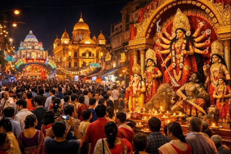Bengali Calendar Kolkata Durga Puja 2022 Date Pooja Schedule festival scene
