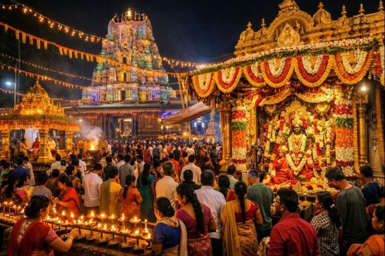 Durga Navratri 2022 Dates at Srisailam Bhramaramba Temple celebrations