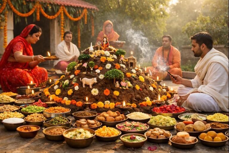 Govardhan Puja 2022 Date festival rituals with Govardhan hill offering