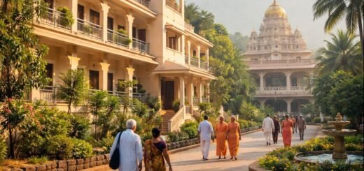 Iskcon Tirupati Guest House accommodation and surroundings