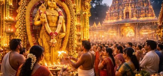 Karthigai Sashti Viratham Days rituals at South Indian temple