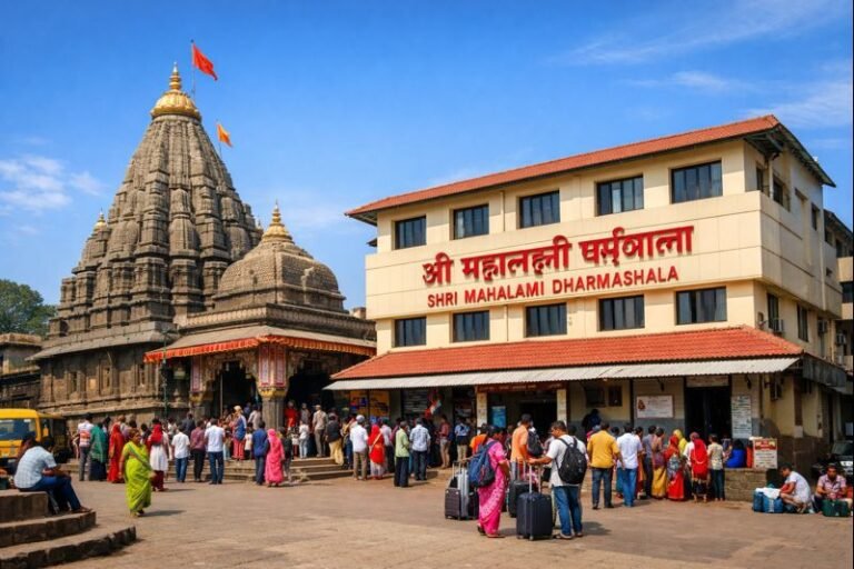 Kolhapur Mahalaxmi Temple Dharmashala travel scene