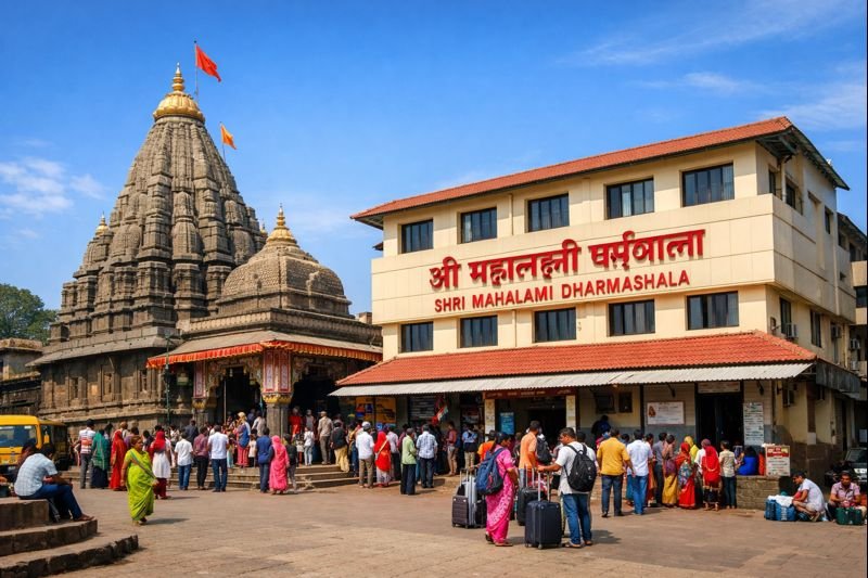 Kolhapur Mahalaxmi Temple Dharmashala travel scene