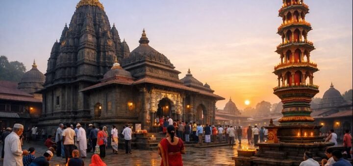 Kolhapur Mahalaxmi Temple travel guide sunrise visit
