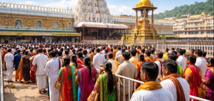 Live Ttd Rs 300 Special Entry Darshan at Tirumala Temple