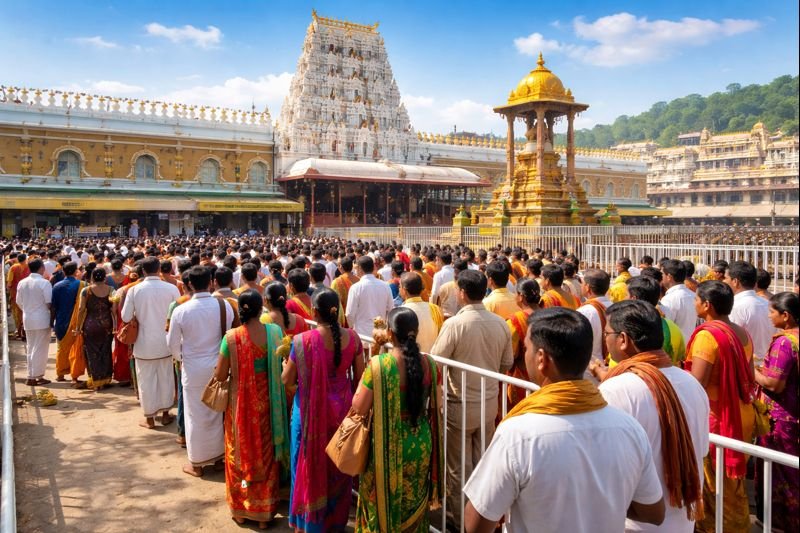Live Ttd Rs 300 Special Entry Darshan at Tirumala Temple