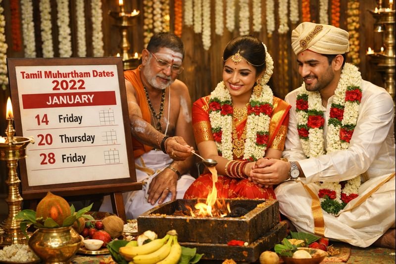 Tamil Monthly Calendar 2022 Muhurtham Dates Timings Marriage calendar and wedding rituals