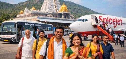 Telangana Tourism Tirupati Darshan pilgrimage flight package from Hyderabad to Tirumala.
