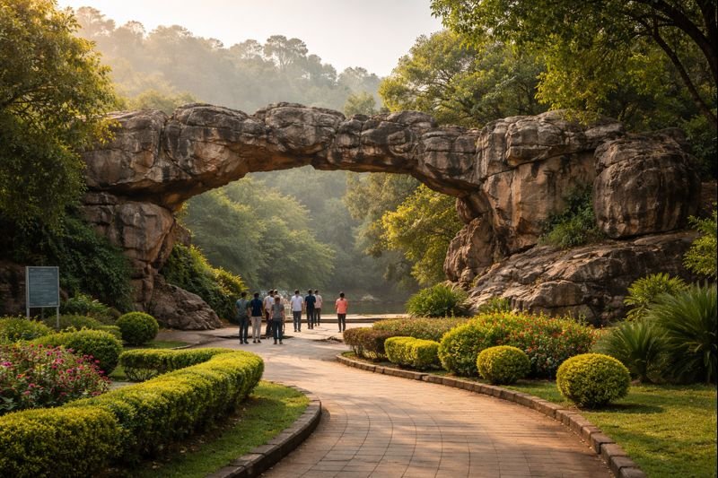 Tirumala Silathoranam History Timings natural rock arch near temple