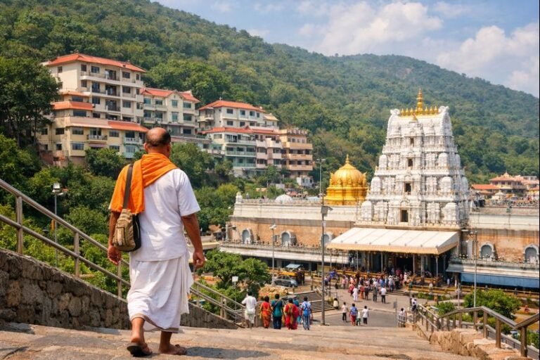 Tirumala Ttd 500 Rupees rooms and temple view