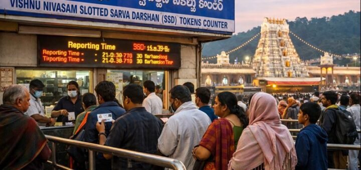 Tirumala Ttd Slotted Sarva free darshan tickets queue and counters