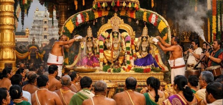 Tirumala Ttd Vasanthotsavam Seva at Sri Venkateswara Temple.