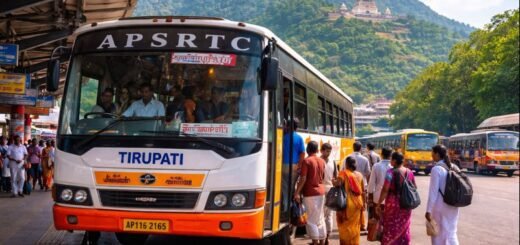 Tirupati Tirumala Bus Apsrtc scenic transport uphill.