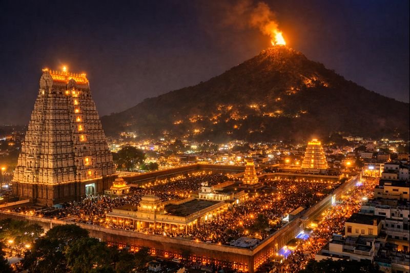 Tiruvannamalai 2022 Karthigai Deepam festival at Arunachaleswarar Temple