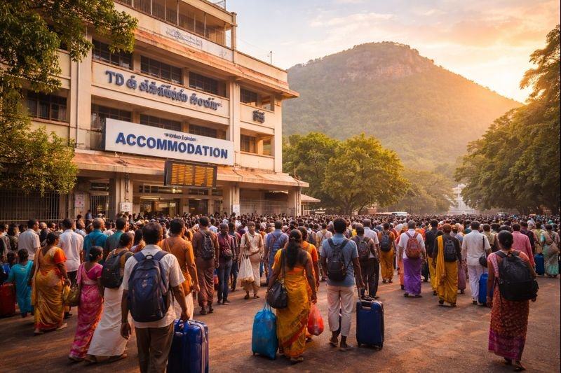 Ttd 100 Rs Rooms description at Tirumala with pilgrims